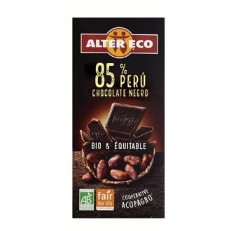 CHOCOLATE NEGRO 85%  Peru 100gr.BIO