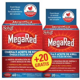 MEGARED omega 3 aceite de krill 60+20cap.