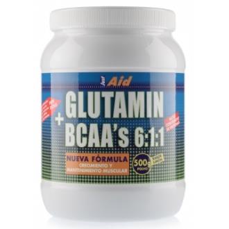 GLUTAMIN + BCAA sabor neutro 500gr.