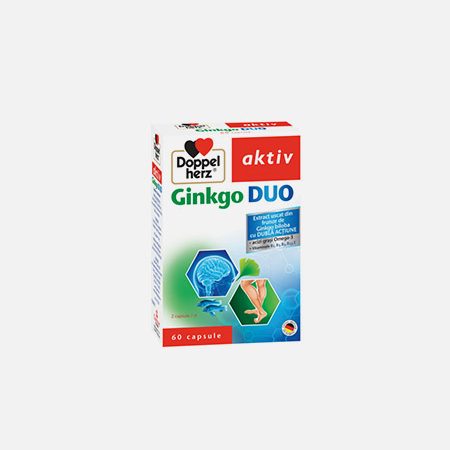 Active Ginkgo Duo – 60 cápsulas – doble corazón