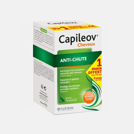 Capileov Anticaída PACK 3 – 3 x 30 cápsulas – Nutreov