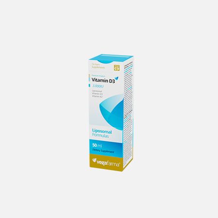 Vitamina D3 3000 UI y K2 (MK-7) 100mcg Liposomal – 50ml – Vegafarma