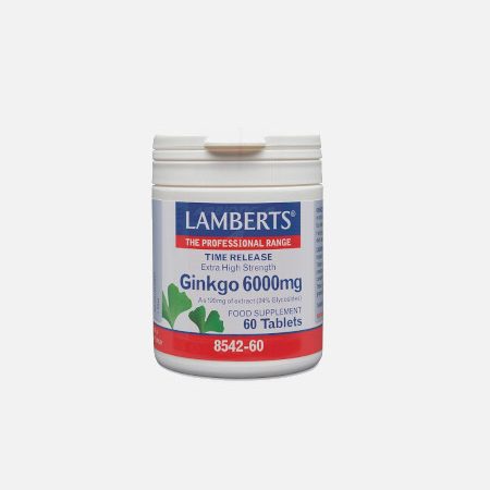 Ginkgo 6000mg – 60 comprimidos – Lamberts