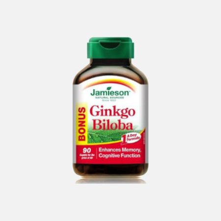 Ginkgo Biloba – 80 mg – 90 Comprimidos – Jamieson