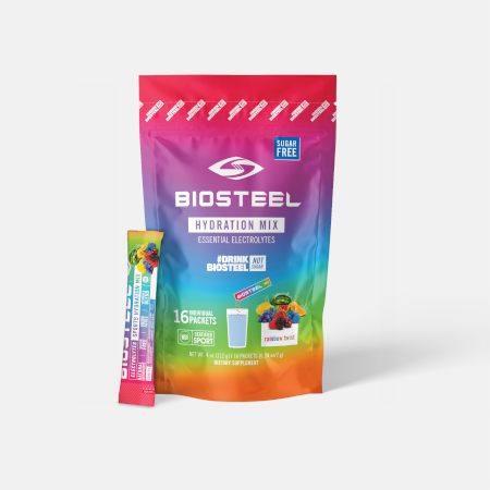 Hydration Mix Rainbow Twist Multifrutos – 16 sobres – BioSteel