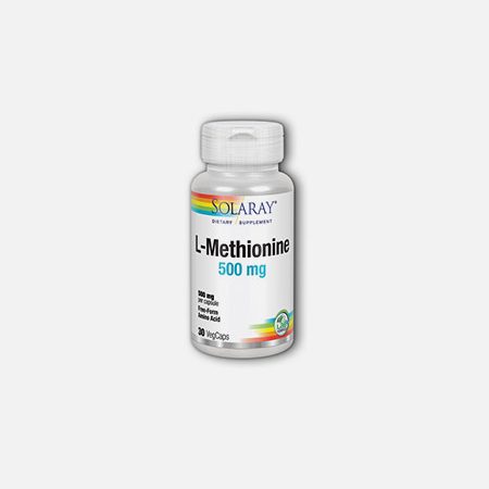 L-metionina 500 mg – 30 cápsulas – Solaray