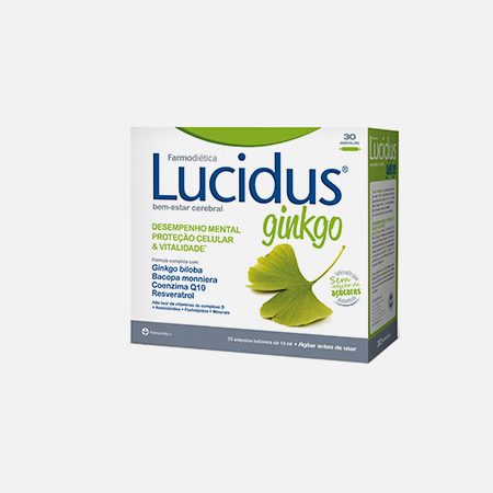 Lucidus Ginkgo – 30 ampolas – Farmodiética