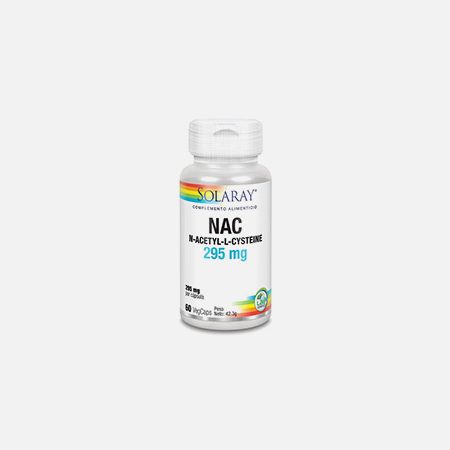 NAC 295 mg – 60 cápsulas – Solaray
