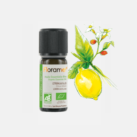 Aceite esencial de limón destilado Citrus Limon – 10ml – Florame