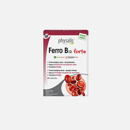 Hierro B12 Forte – 45 comprimidos – Physalis