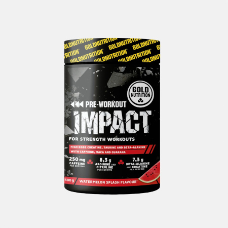 Pre-Workout Impact Sandía – 400g – Gold Nutrition