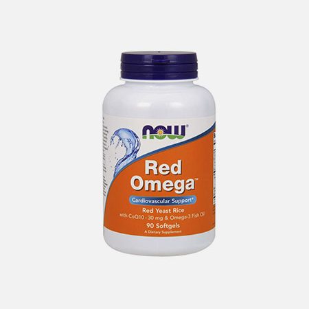 Red Omega – Omega 3 + CO Q10 + Red Rice Bio – 90 cápsulas – Now