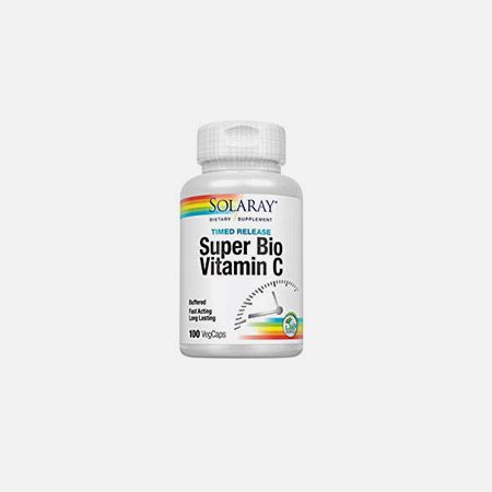 Super Vitamina C Tamponada 500mg – 100 cápsulas – Solaray