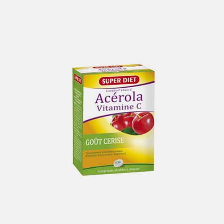 Acerola Vitamina C – 30 tabletas – Super Diet