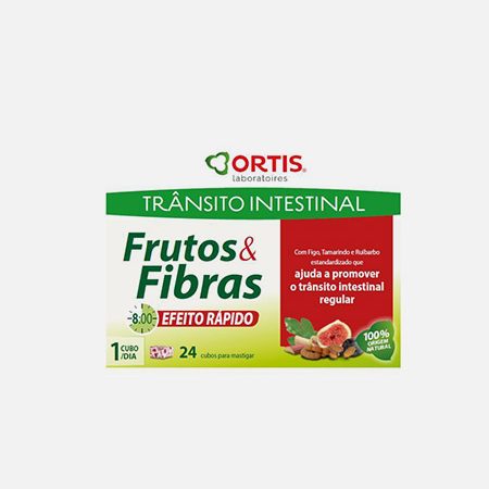 Efecto Rápido Frutas y Fibras – 24 cubos – Ortis