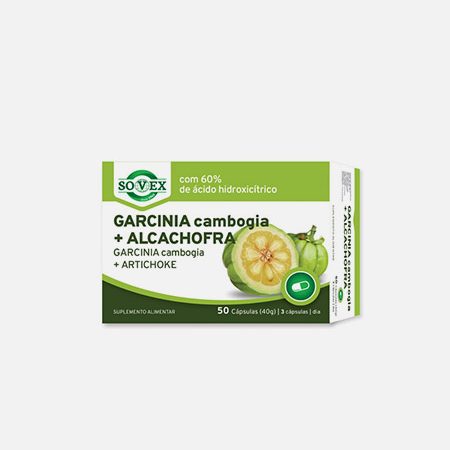 Garcinia Cambogia + Alcachofa – 50 cápsulas – Sovex