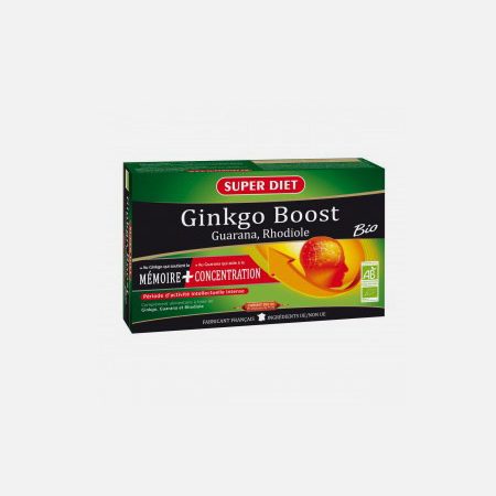 Ginkgo Boost Bio – 20 ampollas – Super Diet