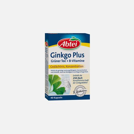 Ginkgo Plus – 40 Cápsulas – Abadía