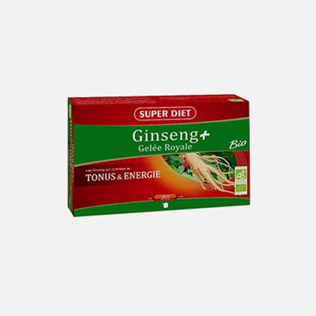 Ginseng + Jalea Real – 20 Ampollas – Super Diet