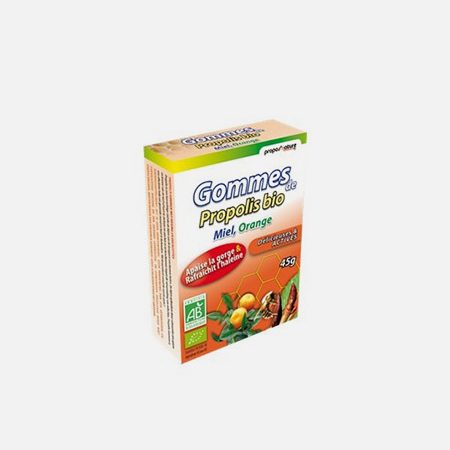 Gomas Propoleo Naranja Miel Orgánica – 45g – Bioligo