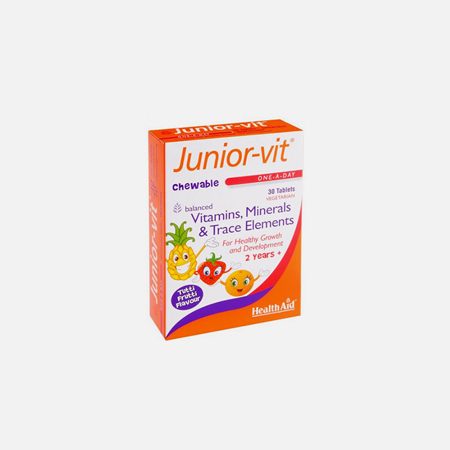 Junior Vit – 30 pastillas masticables – HealthAid