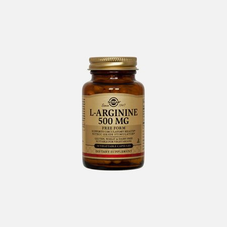 L-arginina 500 mg – 50 cápsulas – Solgar