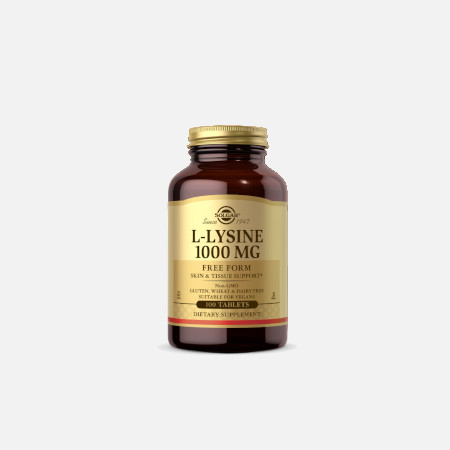 L-Lisina 1000mg – 100 Comprimidos – Solgar