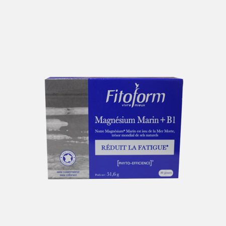Magnesio marino + B1 + B6 + B9- 30 comprimidos – Fitoform