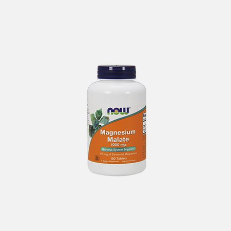 MALATO DE MAGNESIO 1000 mg – 180 comprimidos – Now