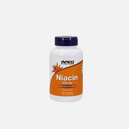 Niacina (Vitamina B-3) 500mg – 100 comprimidos – Now