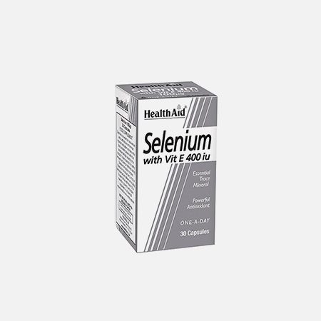 Selenio con Vitamina E 400 iu – 30 cápsulas – HealthAid