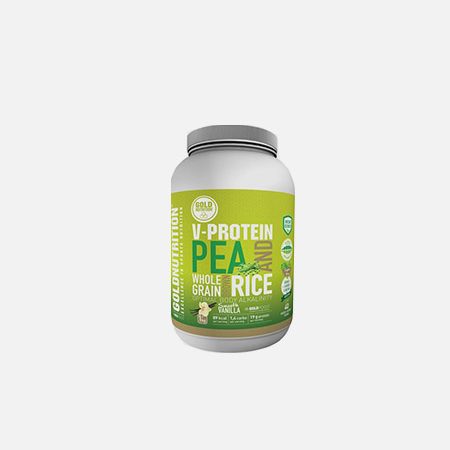 V-Protein Baunilha de guisantes y arroz de grano entero – 1 kg – Gold Nutrition