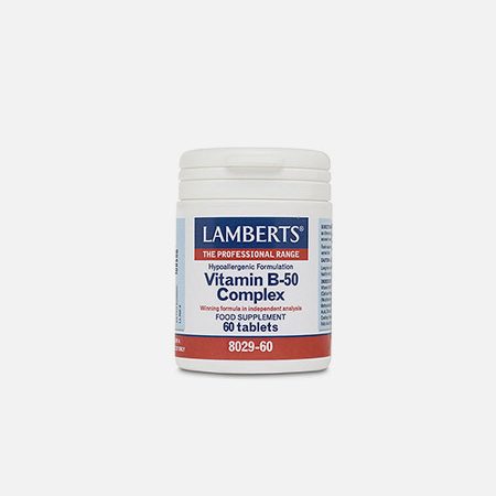 Complejo de vitamina B-50 – 60 tabletas – Lamberts