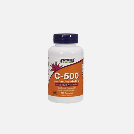 Vitamina C-500 Calcium Ascorbate – 100 cápsulas – Now – Espanha22
