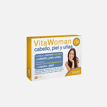 VitaWoman Cabello, piel y uñas – 30 comprimidos – Eladiet