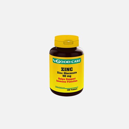 Zinc – gluconato de zinc 50 mg – 100 comprimidos – Good Care