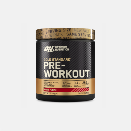ON Gold Standard Pre Workout Fruit Punch – 330 g – Optimum Nutrition
