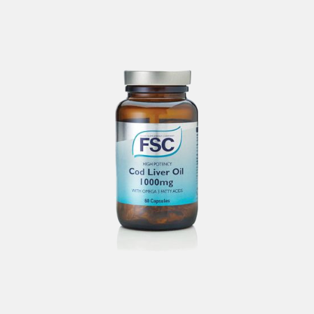 Aceite de Hígado de Bacalao 1000mg – 60 Cápsulas – FSC