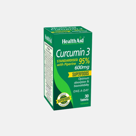 Curcumin 3 – 30 comprimidos – Health Aid