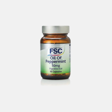 Oil of Peppermint 50mg – 90 cápsulas – FSC