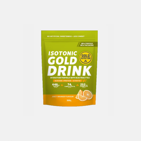 Isotonic Gold Drink Naranja – 500 g – Gold Nutrition