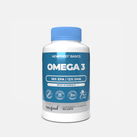 Omega 3 + Vitamina E – 60 cápsulas – NewFood