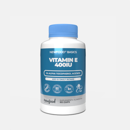 Vitamina E 400 UI – 60 cápsulas – NewFood