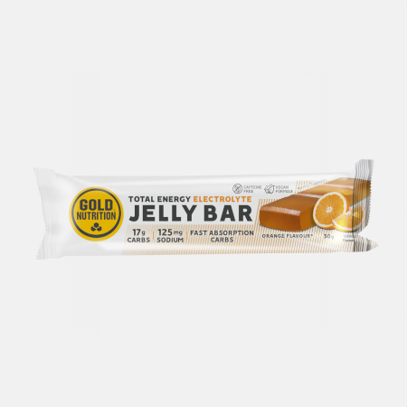Jelly Bar Naranja – 30 g – Gold Nutrition