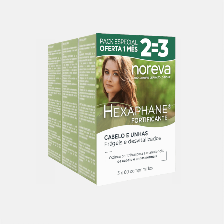 HEXAPHANE Fortificante – 3 x 60 comprimidos – Noreva