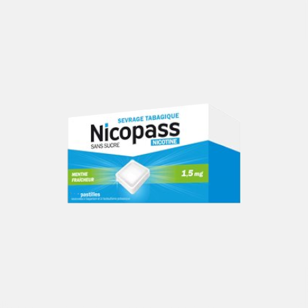Nicopass Menta Fresca 1,5mg – 36 pastillas