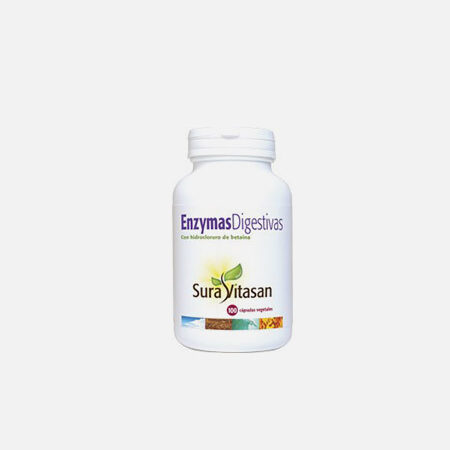 Enzymas digestivas – 100 cápsulas – Sura Vitasan