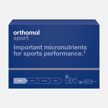 Orthomol Sport – 30 porciones: vials + cápsulas