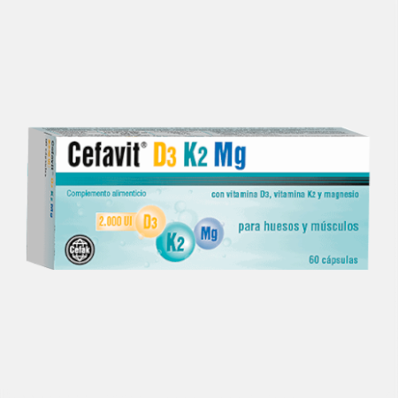 Cefavit D3 K2 Mg – 60 cápsulas – CEFAK