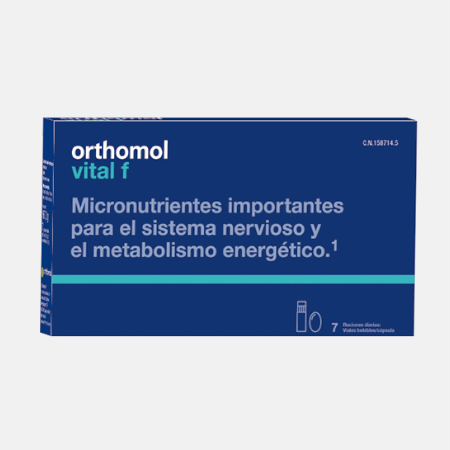 Orthomol Vital F – 7 porciones: vials + cápsulas